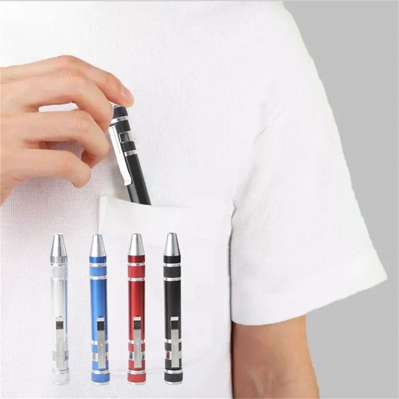 Multifunction 8 In 1 Pocket Screwdriver