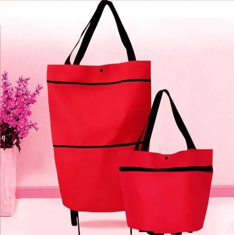 2-IN-1 FOLDABLE SHOPPING CART