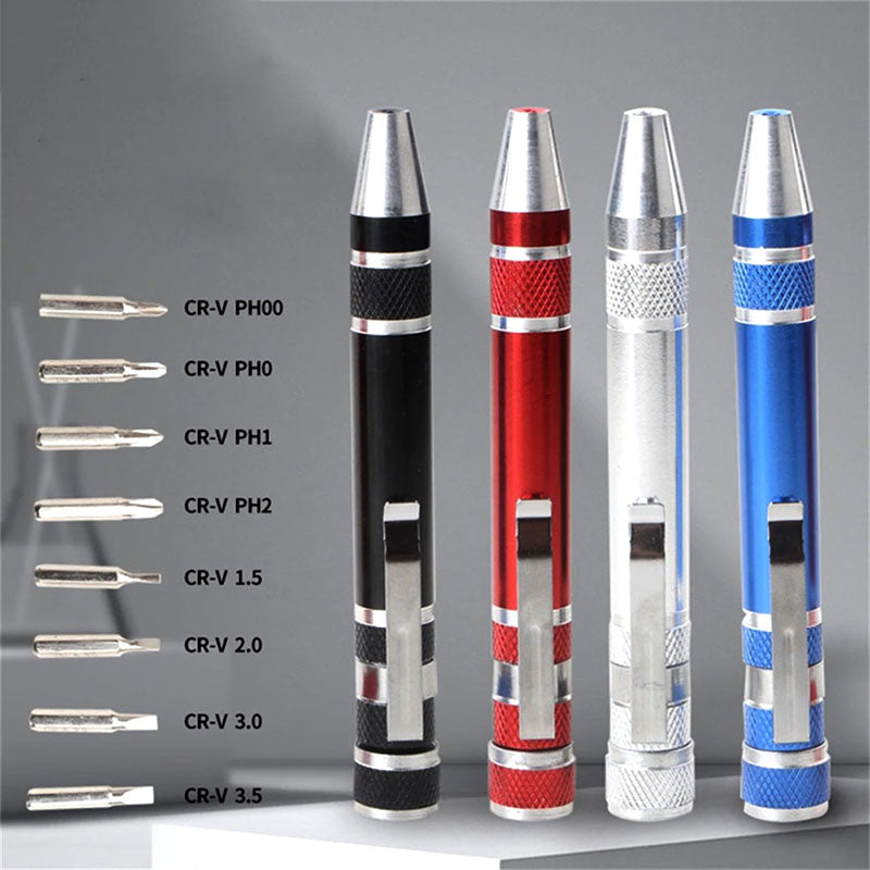 Multifunction 8 In 1 Pocket Screwdriver