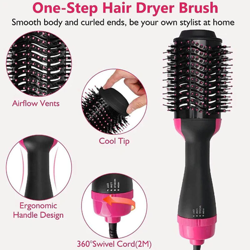 One-Step Hair Dryer Brush Volumizer Hot Air Brush Blow Dryer Brush for Straightening Curling