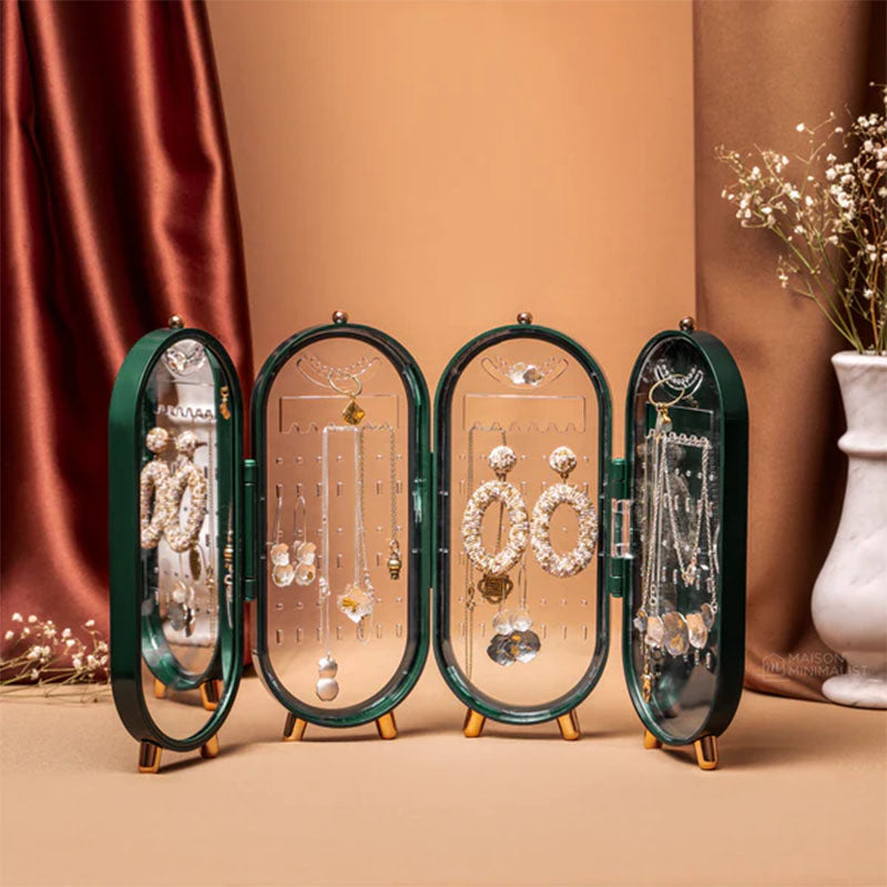 ROYALE FOLDABLE JEWELRY ORGANIZER & MIRROR