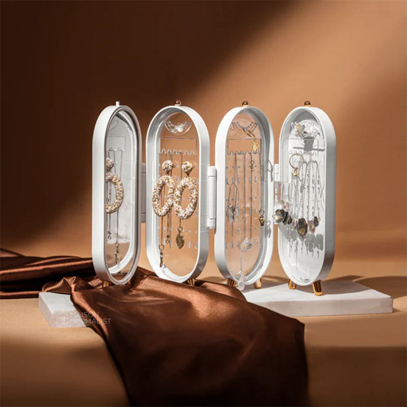 ROYALE FOLDABLE JEWELRY ORGANIZER & MIRROR